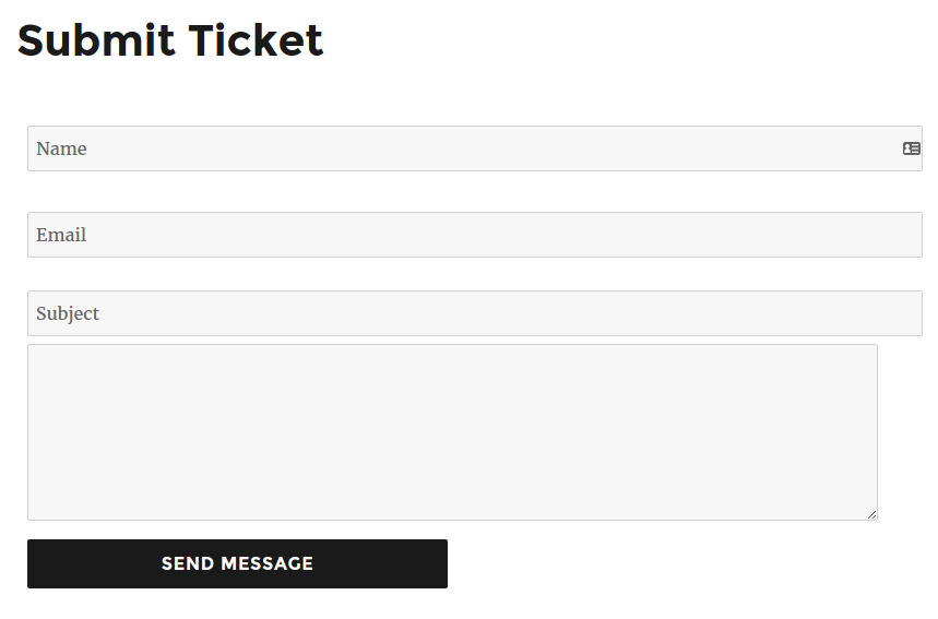 WordPress helpdesk anonymous support form
